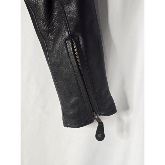 Western World By Shaf Leather Jacket SMALL Fringe Southwestern *BROKEN ZIPPER* - Picture 11 of 16